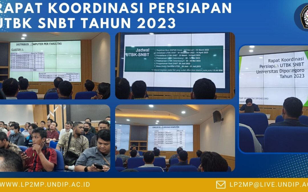 Rapat Koordinasi Persiapan UTBK SNBT Tahun 2023