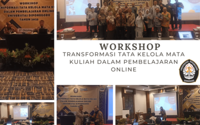 Workshop Tata Kelola Mata Kuliah dalam Pembelajaran Online Universitas Diponegoro Tahun 2023
