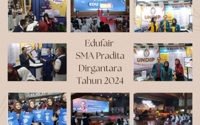 Booth UNDIP Edufair SMA Pradita Dirgantara Ramai Pengunjung